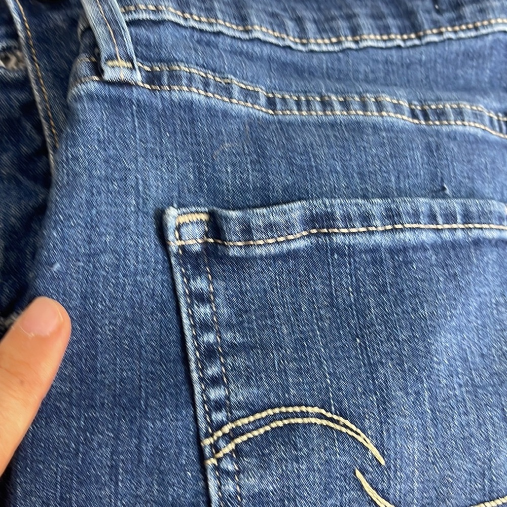 Levi Strauss signature stretch high rise cut off denim jean shorts women’s 10 - Picture 9 of 16